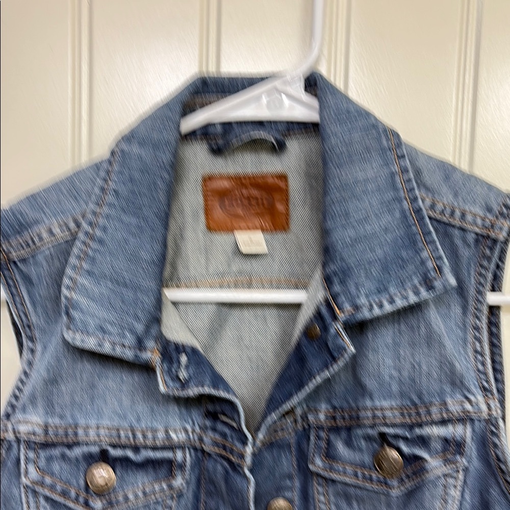 Fossil‎ Denim Sleeveless Vest - Picture 2 of 7